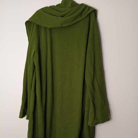 bryn Walker Forest Green Women's Cardigan Lagenlook Forest Whimsy Boho Hippie - Picture 8 of 11